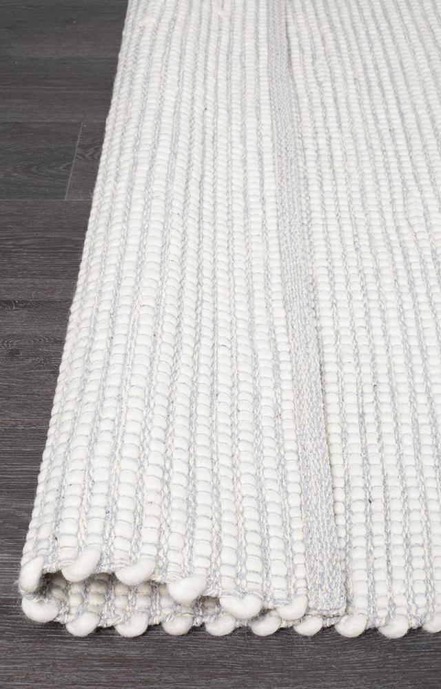 Ninnutsg Folt Wool Grey Rug