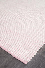 Ninnutsg Folt Wool Pink Rug