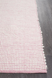 Ninnutsg Folt Wool Pink Rug