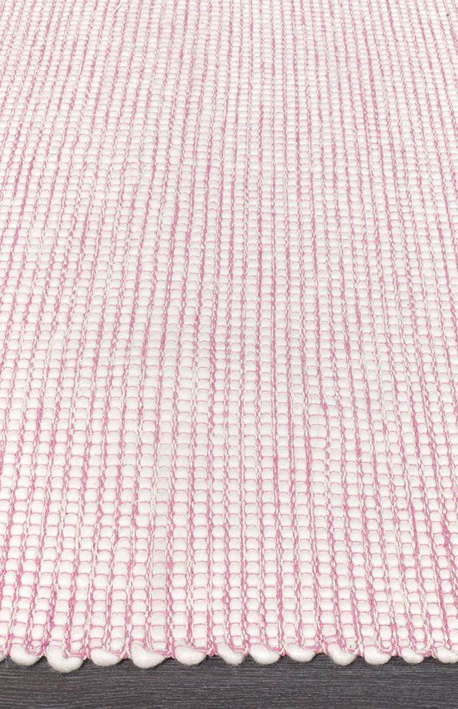 Ninnutsg Folt Wool Pink Rug