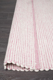 Ninnutsg Folt Wool Pink Rug