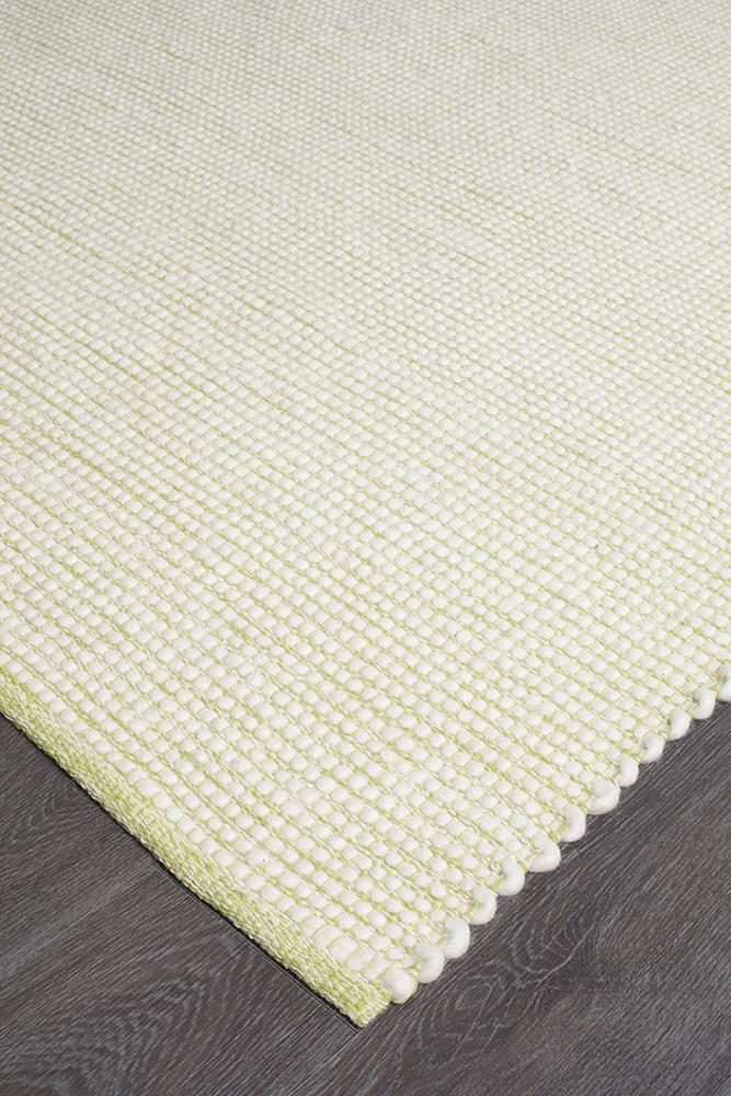 Ninnutsg Folt Wool Pistachio Rug