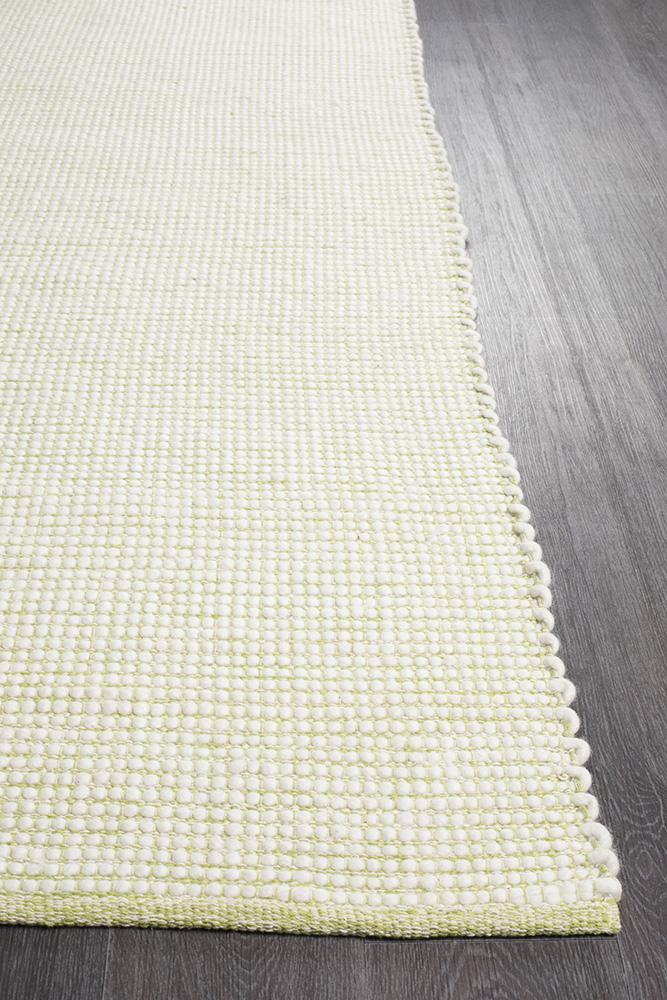 Ninnutsg Folt Wool Pistachio Rug