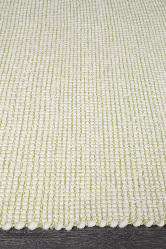 Ninnutsg Folt Wool Pistachio Rug
