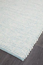 Ninnutsg Folt Wool turquoise Rug