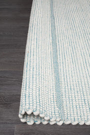 Ninnutsg Folt Wool turquoise Rug