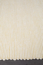 Ninnutsg Folt Wool Yellow Rug