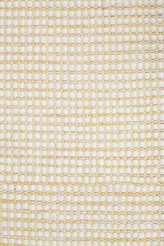 Ninnutsg Folt Wool Yellow Rug