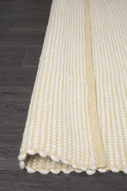 Ninnutsg Folt Wool Yellow Rug