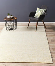 Ninnutsg Folt Wool Yellow Rug