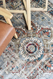 Ravers Traditional Grey Rug