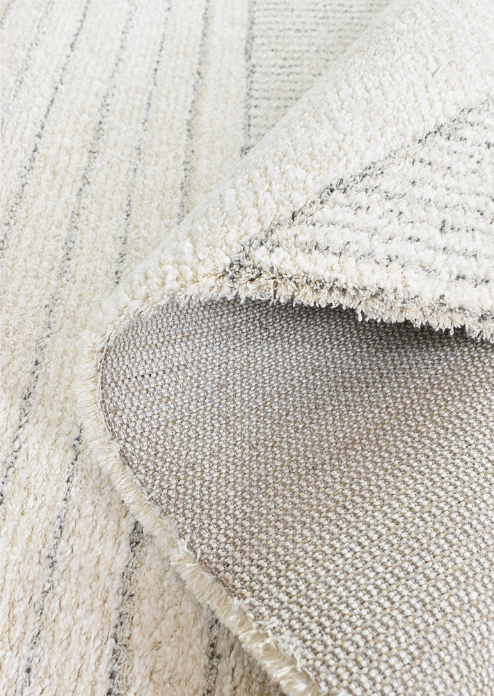 Scandinavian Shaggy Pebble Natural Rug