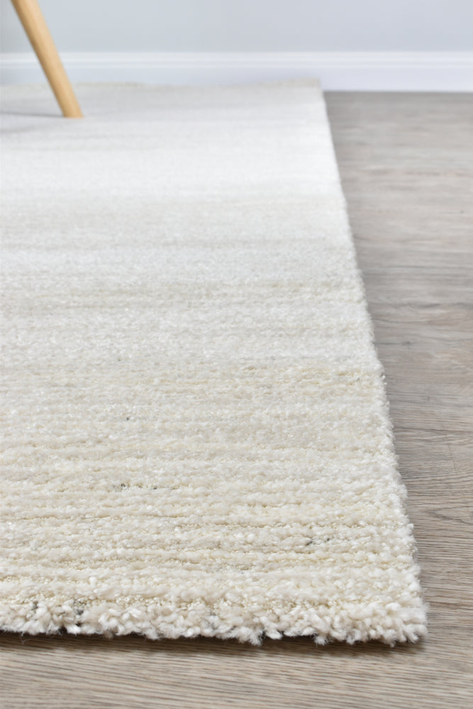 Scandinavian Shaggy Plain Natural Rug
