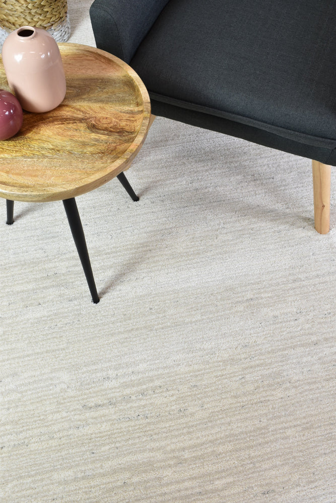 Scandinavian Shaggy Plain Natural Rug