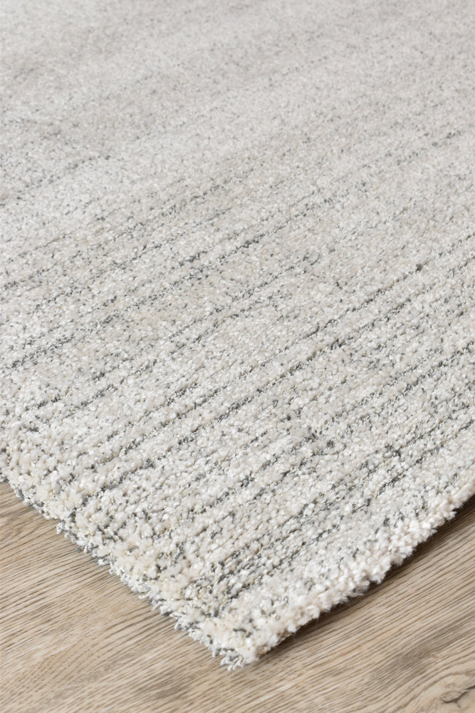 Scandinavian Shaggy Plain Cream Rug
