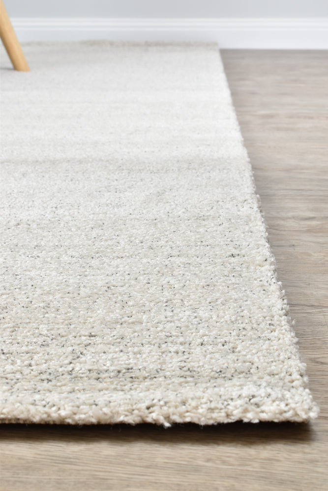 Scandinavian Shaggy Plain Cream Rug