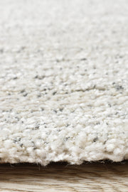 Scandinavian Shaggy Plain Cream Rug