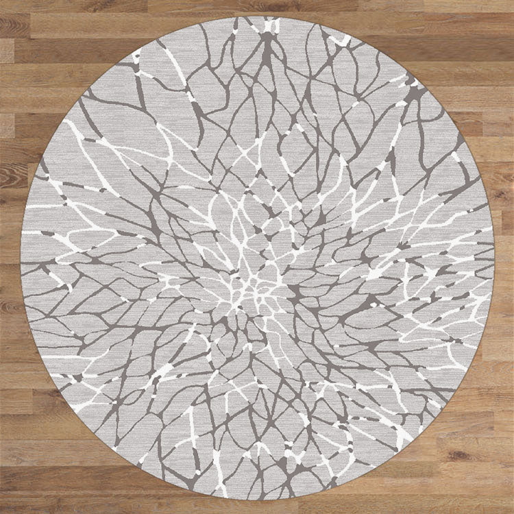 Lotos Bank Grey Round Rug