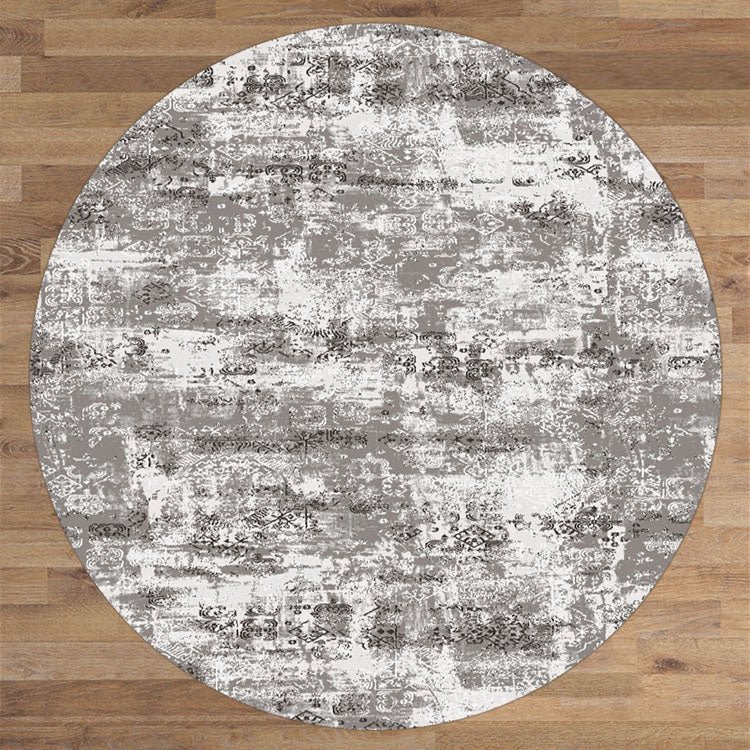 Lotos Bound Grey Round Rug