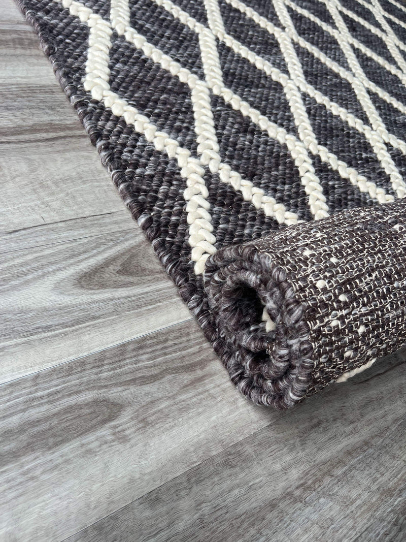 Wool Rug Candy Treasure Chocolate colour Wool Rug | Hand-Woven Modern Rugs Australia ...