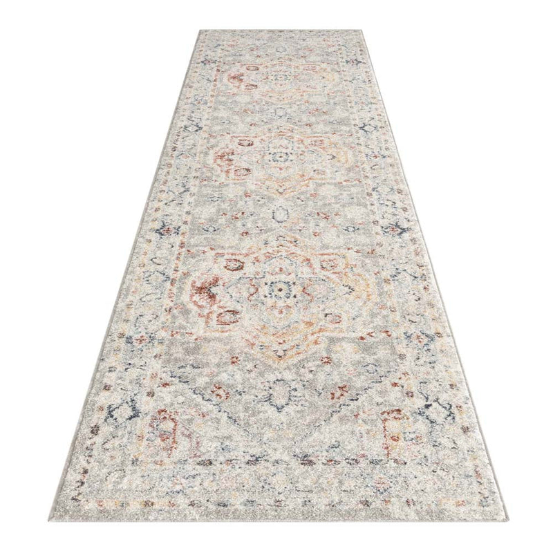 Phoebe meditating Light Grey Runner Rug