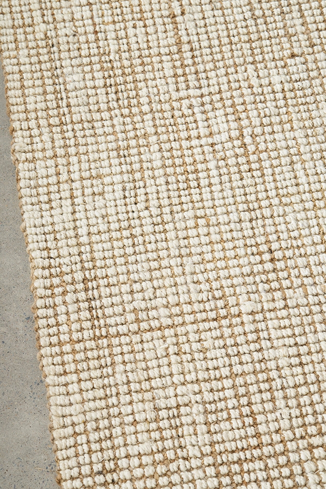 Chennai Marlo White Runner Rug