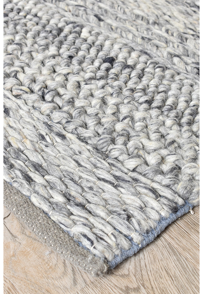 Gray Wool Rag Rug Normandy Grey Wool Rug — SydneyRugsOnline