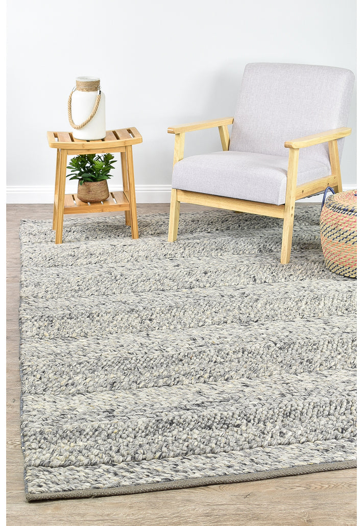 Normandy Grey Wool Rug
