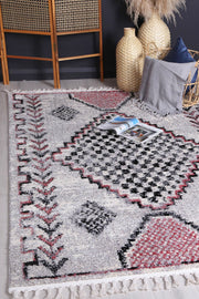 Mansur Multi Pink Bohemian Rug