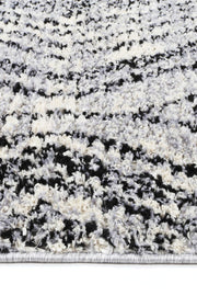 Mansur Black White Geometric Rug