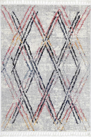 Mansur Grey Muti Line Rug