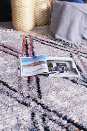 Mansur Grey Muti Line Rug