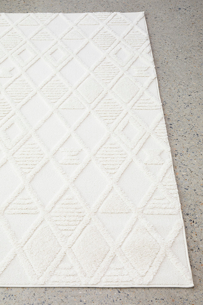 Marietta Lisbon White Rug