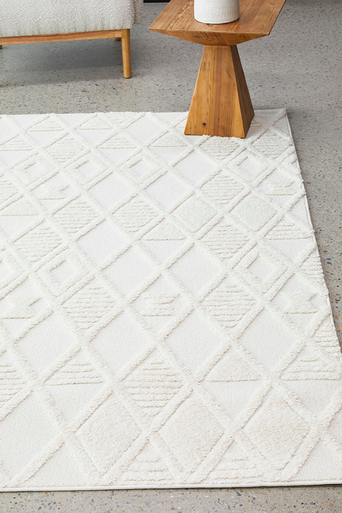 Marietta Lisbon White Rug