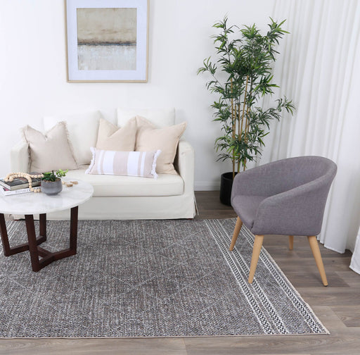 Seaport Aleph Charcoal Rug