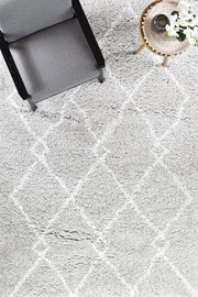 Cobi Trinket Shaggy Light Grey Rug