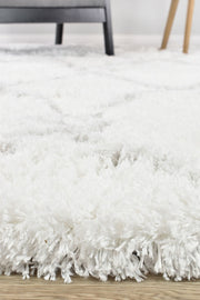 Cobi Trinket Shaggy White Rug