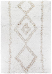 Cobi Madstone Shaggy Beige White Rug