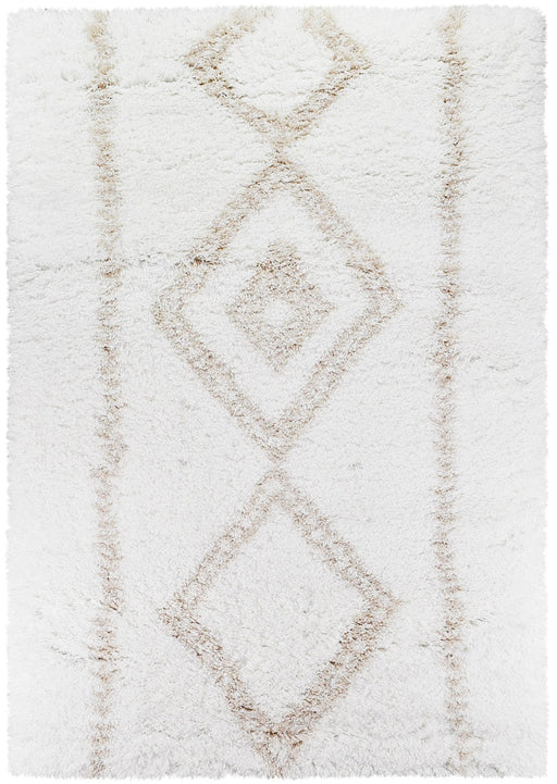 Cobi Madstone Shaggy Beige White Rug
