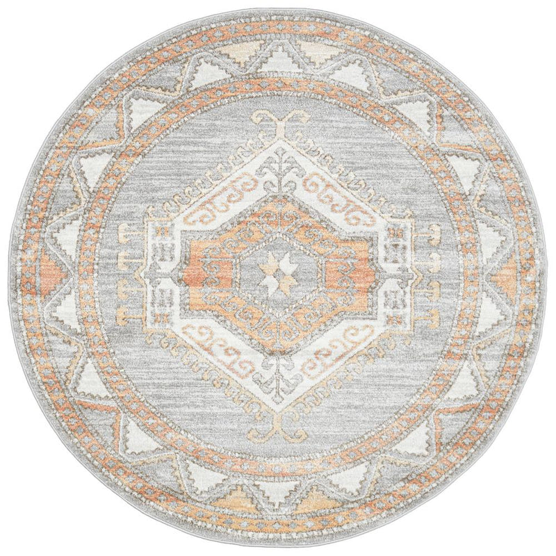 Mayday Catalan Grey Round Rug