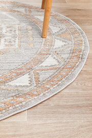 Mayday Catalan Grey Round Rug