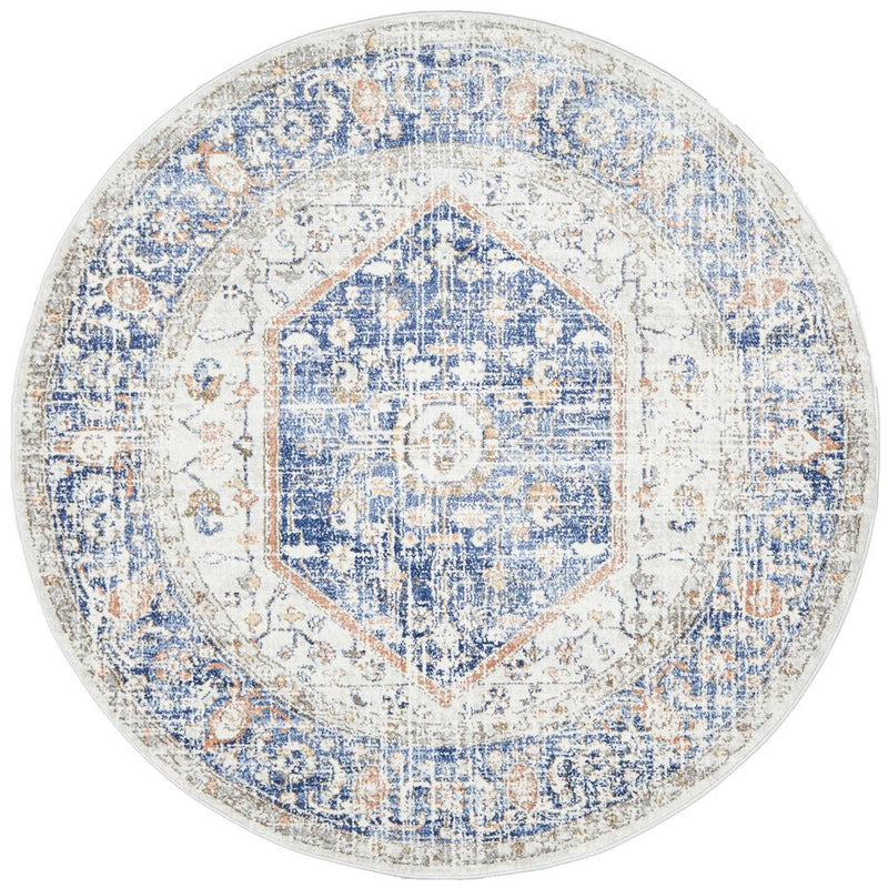 Mayday Lotsa Blue Round Rug