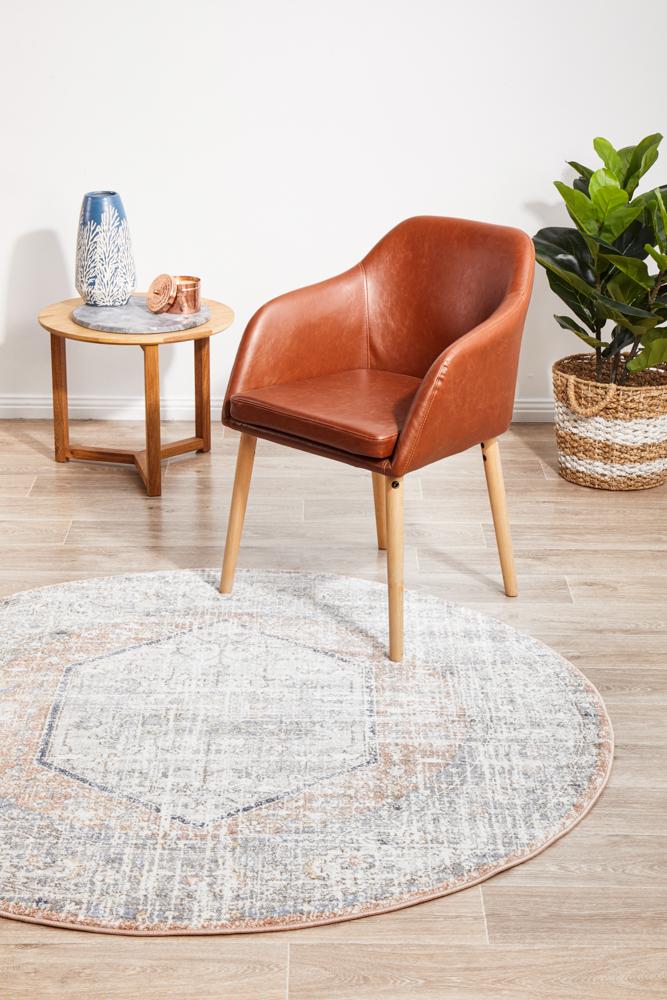 Mayday Lotsa Peach Round Rug
