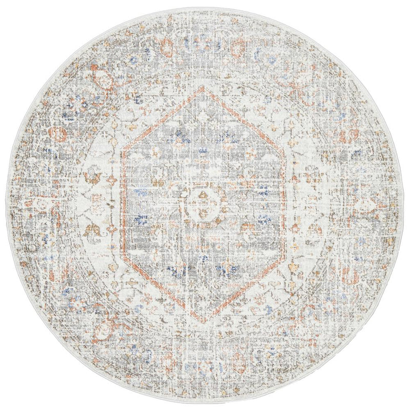 Mayday Lotsa Silver Round Rug