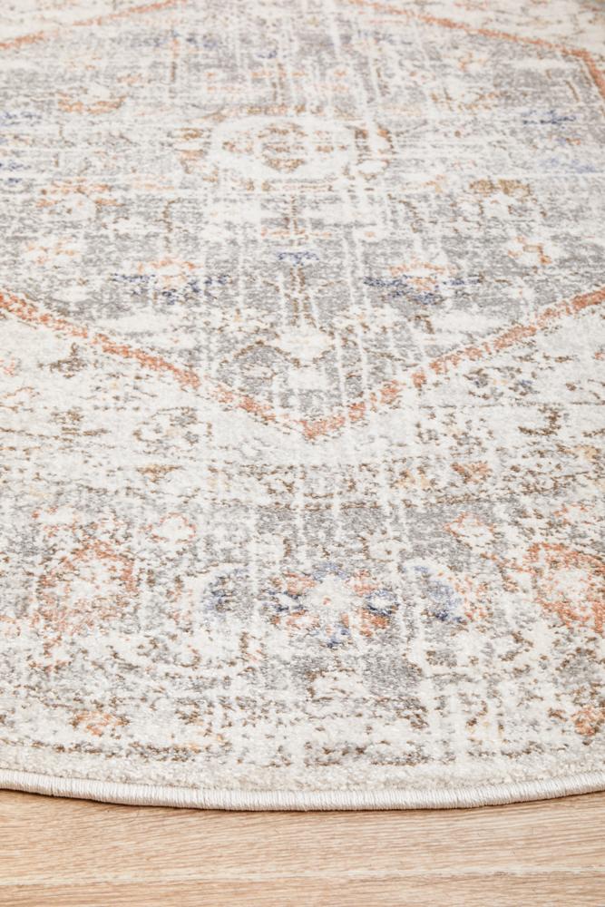 Mayday Lotsa Silver Round Rug