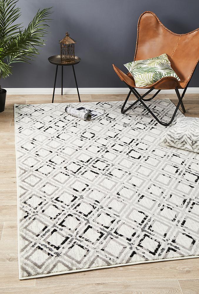 Rtemo  SixOSeven Black White Rug