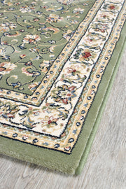 Michelan Green Runner Rug