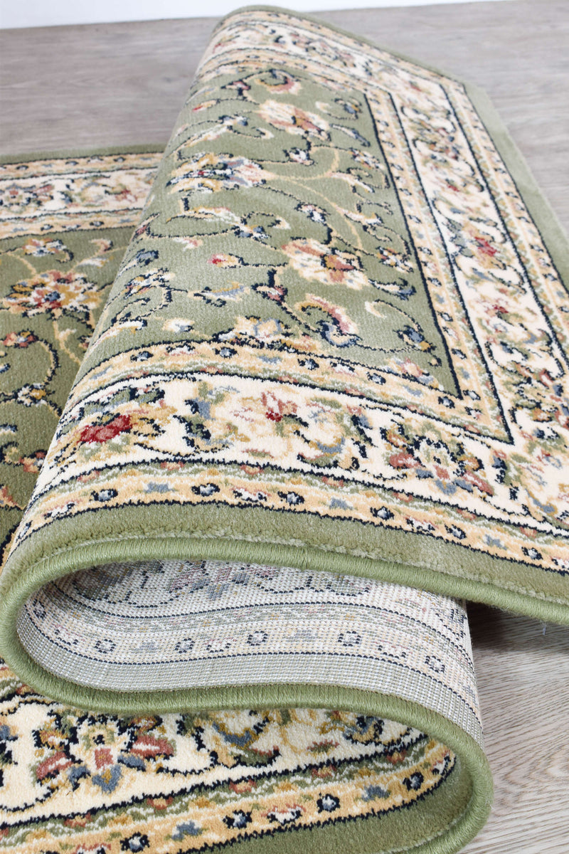 Michelan Green Runner Rug