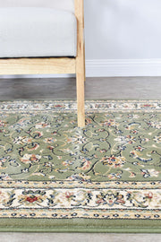 Michelan Green Runner Rug