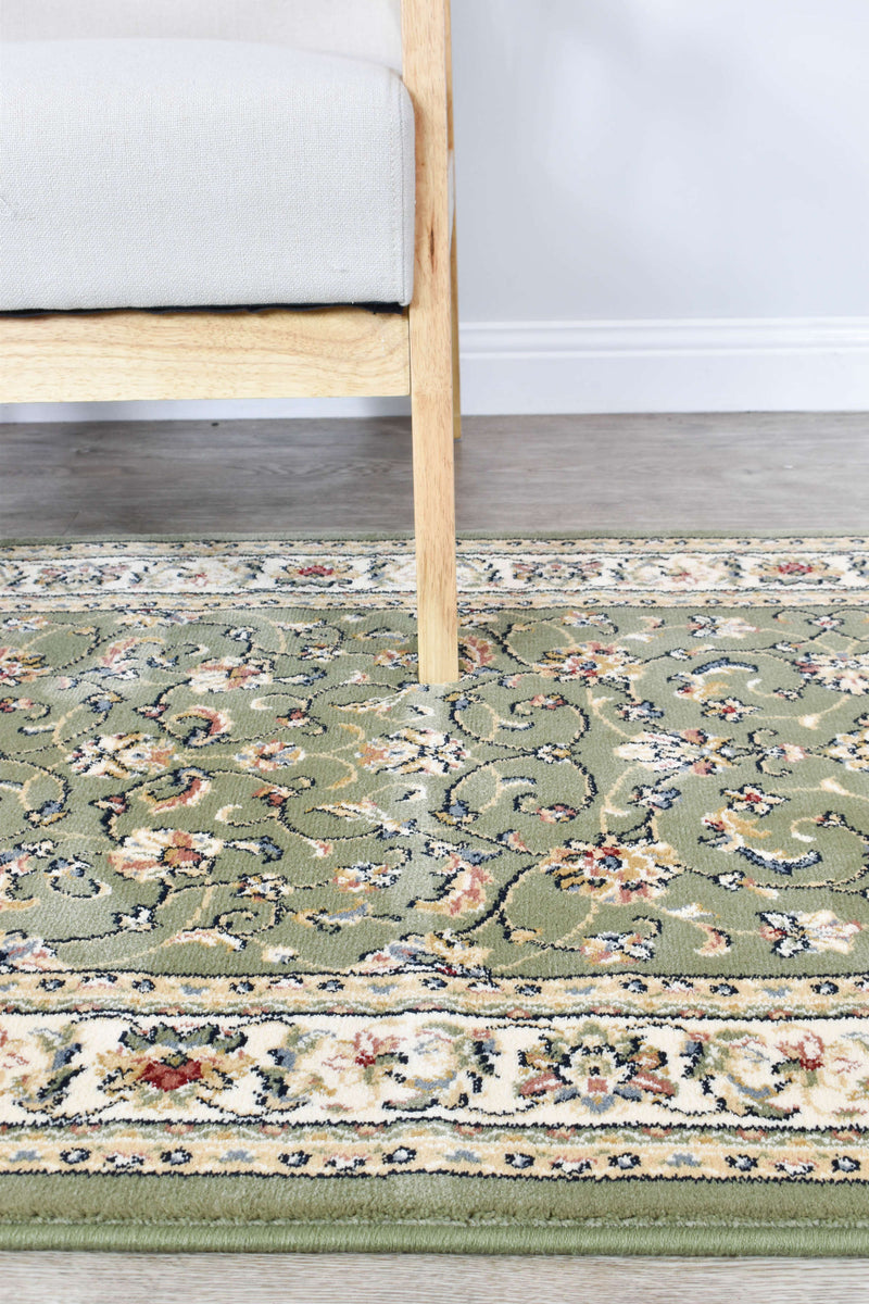 Michelan Green Runner Rug